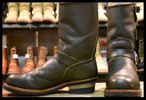 【9D 良品 PT99刺繍】レッドウィング 8273 エンジニア 緑 カンガタン グリーン スチールトゥ ブーツ redwing HOPESMORE