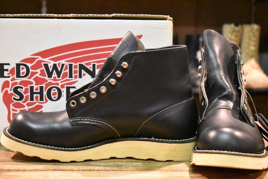 【8EE 箱付 DEAD 犬タグ】レッドウィング 8165 アイリッシュセッター 黒 ブラッククローム プレーントゥ ブーツ redwing HOPESMORE