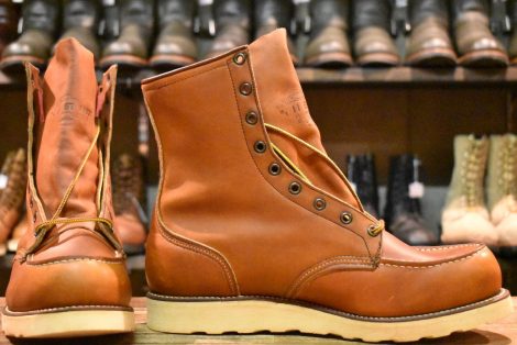 【11EE 箱付 DEAD 犬刻印 97年】レッドウィング 879 ロング アイリッシュセッター オロイジナル モックトゥ ブーツ redwing HOPESMORE