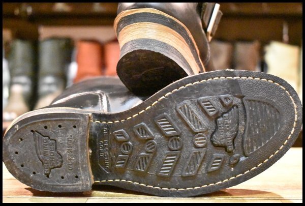 7.5D 美品 07年】レッドウィング 2268 エンジニア ブラッククローム 黒