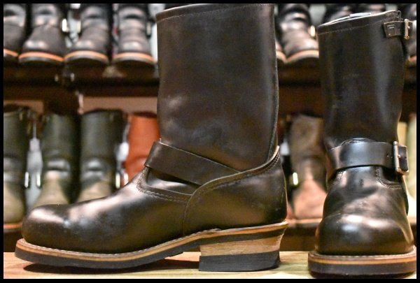 7.5D 美品 07年】レッドウィング 2268 エンジニア ブラッククローム 黒