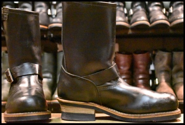 7.5D 美品 07年】レッドウィング 2268 エンジニア ブラッククローム 黒