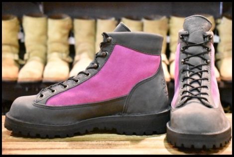 【7EE 美品 白タグ 】Danner ダナーライト 33005X アッシュ/ピンク ヌバック ゴアテックス ブーツ 30420X HOPESMORE