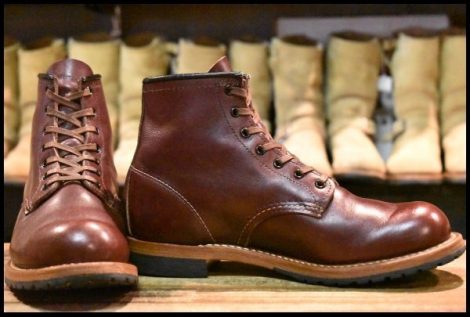 【7D 良品 17年】レッドウィング 9411 ベックマン ブラックチェリー フェザーストーン プレーントゥ 9011 ブーツ redwing HOPESMORE