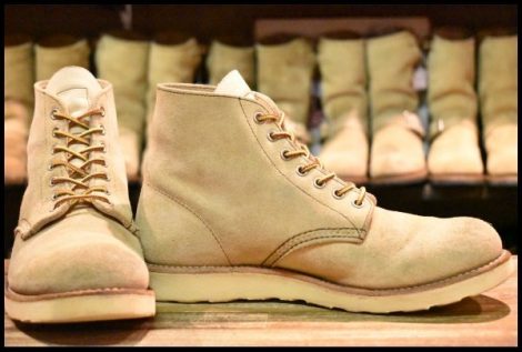 【9E 美品 11年】レッドウィング 8167 スエード アイリッシュセッター ホーソーンアビレーンラフアウト ベージュ ブーツ redwing HOPESMORE