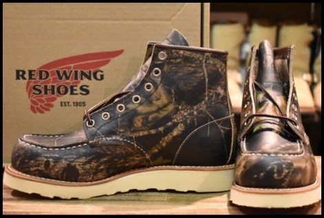 【6E 箱付 未使用 16年】レッドウィング 8884 アイリッシュセッター カモフラ 迷彩 リアルツリー モックトゥ ブーツ redwing HOPESMORE