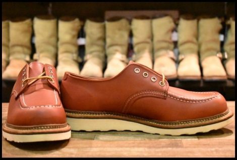 【10D 箱付 未使用 15年】レッドウィング 8103 オックスフォード 赤茶 オロラセット モックトゥ ローカット ブーツ redwing HOPESMORE