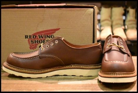 【9.5D 箱付 未使用 15年】レッドウィング 8109 オックスフォード マホガニーオロイジナル モックトゥ 短靴 ブーツ redwing HOPESMORE