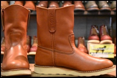 【8E 美品 12年】レッドウィング 8866 ペコス 赤茶 オロラセット プルオン クッションソール ブーツ redwing pecos HOPESMORE