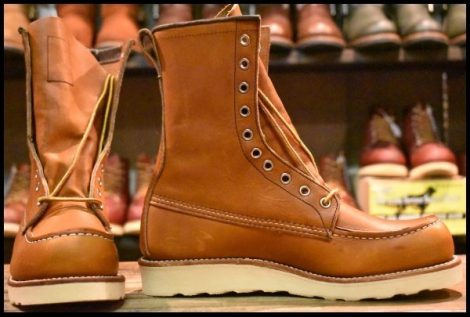 【7.5D 箱付 未使用 18年】レッドウィング 877 ロング アイリッシュセッター オロレガシー モックトゥ 編み上げ ブーツ redwing HOPESMORE