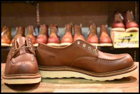 【10D 箱付 未使用 11年】レッドウィング 8109 オックスフォード マホガニーオロイジナル モックトゥ 短靴 ブーツ redwing HOPESMORE