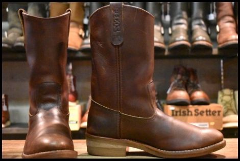 【7E 美品 08年】レッドウィング 8159 ペコス 茶 ブラウン アンバー ハーネス プルオン 1155 ブーツ redwing pecos HOPESMORE