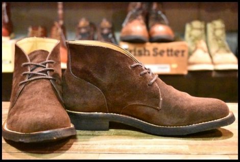 【25.5? 良品】GLEEM グリーム デザートブーツ スエード ブラウン ブーツ スエード チャッカ HOPESMORE