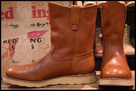 【8D 箱付 美品 旧犬タグ 87年】レッドウィング 866 ペコス 赤茶 オロラセット ブーツ redwing pecos ビンテージ HOPESMORE