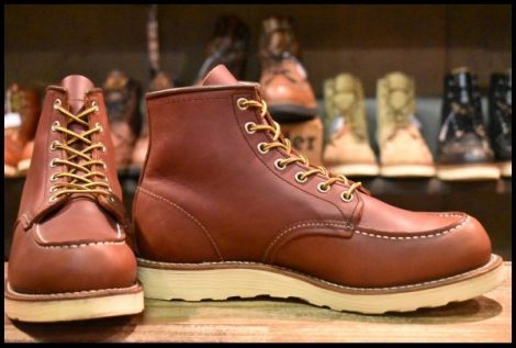 【9D 美品 07年】レッドウィング 9106 アイリッシュセッター 赤茶 レッドブラウン モックトゥ 編み上げ 8875 ブーツ redwing HOPESMORE