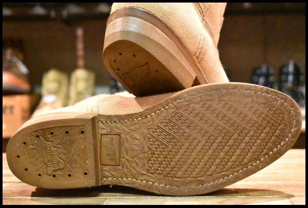 8.5E 良品 旧羽タグ】レッドウィング 8156 スエード ペコス タン