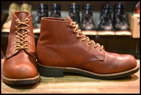 【7.5D 良品 旧羽タグ】レッドウィング 956 レースアップ 茶 ブラウン ビンテージ ブーツ redwing HOPESMORE