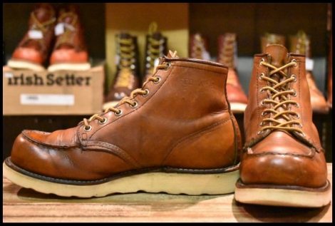 【7E 良品 旧犬タグ スクエアステッチ 82年5月刻印】レッドウィング 875 アイリッシュセッター ブーツ 茶 redwing ビンテージ HOPESMORE