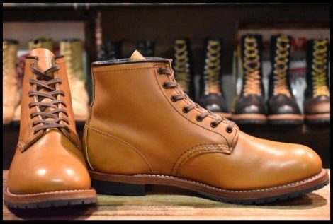 【10D 美品 14年】レッドウィング 9013 ベックマン チェスナット フェザーストーン プレーントゥ ブーツ 9413 redwing HOPESMORE