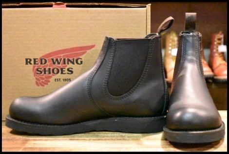 【9D 箱付 未使用 24年】レッドウィング 3194 クラシックチェルシー サイドゴア ブラック ハーネス 黒 ブーツ redwing HOPESMORE