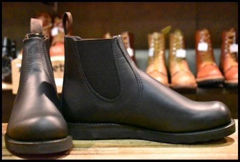 【9D 箱付 未使用 24年】レッドウィング 3194 クラシックチェルシー サイドゴア ブラック ハーネス 黒 ブーツ redwing HOPESMORE