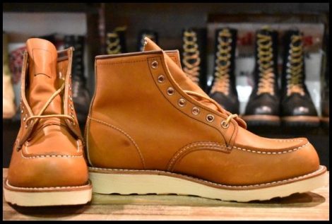 【9D 箱付 未使用 19年】レッドウィング 875 アイリッシュセッター 茶 オロレガシー モックトゥ レースアップ ブーツ redwing HOPESMORE