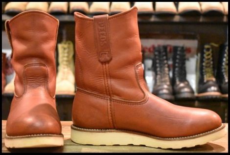 【7.5E 良品 08年】レッドウィング 8866 ペコス 赤茶 オロラセット クッションソール ブーツ redwing pecos HOPESMORE