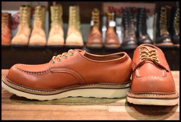 【8D 美品 13年】レッドウィング 8103 オックスフォード 赤茶 オロラセット モックトゥ ローカット 短靴 ブーツ redwing HOPESMORE