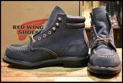 【7.5D 箱付 未使用 BEAMS別注 12年】レッドウィング 8803 ネイビースエード スーパーソール レースアップ ブーツ redwing HOPESMORE