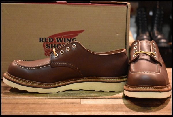 【9.5D 箱付 未使用 15年】レッドウィング 8109 オックスフォード マホガニーオロイジナル モックトゥ 編み上げ 短靴 redwing HOPESMORE