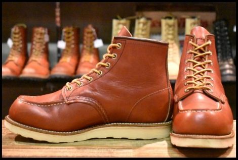 【8EE 良品 犬タグ復刻 18年】レッドウィング 8875 アイリッシュセッター 赤茶 オロラセット モックトゥ ブーツ redwing HOPESMORE
