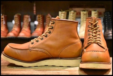 【10E 美品 犬刻印 97年】レッドウィング 875 アイリッシュセッター 茶 オロイジナル モックトゥ 編み上げ ブーツ redwing HOPESMORE