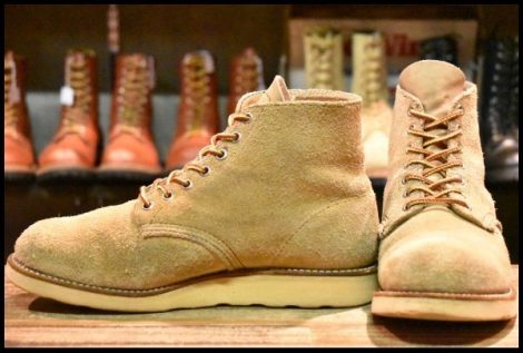 【7E 良品 犬タグ 99年】レッドウィング 8167 スエード アイリッシュセッター ラフアウト プレーントゥ ブーツ redwing HOPESMORE