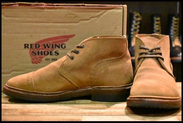 【7D 箱付 良品 ナイジェルケーボン別注 17年】レッドウィング 4632 マンソン チャッカ ミュールスキナー 短靴 ブーツ redwing HOPESMORE