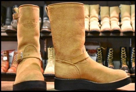 【8EE程度 美品】VIBERG ヴァイバー 83 エンジニア スエード ラフアウト ビブラム2021 ベージュ ブーツ ウエスコ ボス HOPESMORE