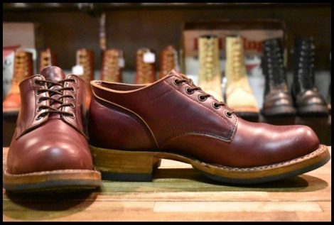 【9E 美品】WHITE’S ホワイツ オックスフォード バーガンディ クロムエクセル ビブラム435 ローカット ブーツ 短靴 HOPESMORE