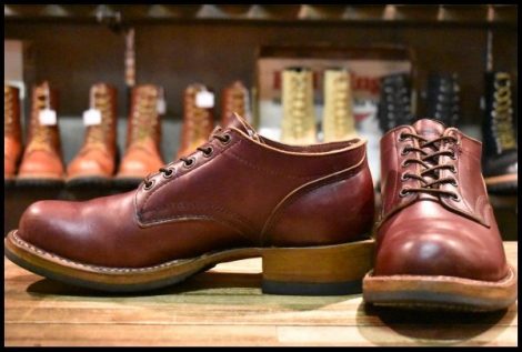 【9E 美品】WHITE’S ホワイツ オックスフォード バーガンディ クロムエクセル ビブラム435 ローカット ブーツ 短靴 HOPESMORE