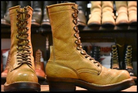 【8E 箱付 良品】WHITE’S ホワイツ スモークジャンパー 400V コニャック ブルハイド ビブラム430 編み上げ レースアップ ブーツ HOPESMORE