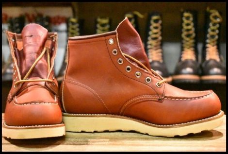 【7E 箱付 DEAD 羽タグ 00年】レッドウィング 8875 アイリッシュセッター 赤茶 オロラセット モック 編み上げ ブーツ redwing HOPESMORE