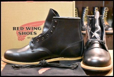 【9.5D 箱付 未使用 25年】レッドウィング 9423 ベックマン 黒 ブラック エクスカリバー プレーントゥ 9414 9014 ブーツ redwing HOPESMORE