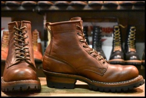 【9E 箱付 良品】WHITE’S ホワイツ スモークジャンパー 350BV ブラウンクロムエクセル ビブラム100シングル ブーツ HOPESMORE