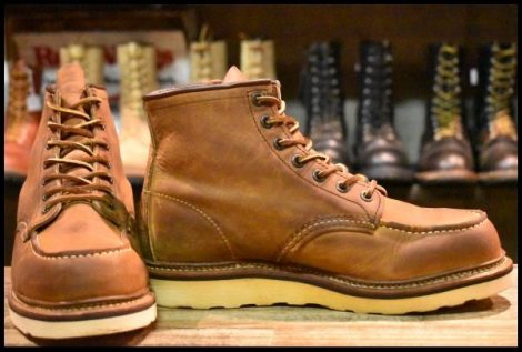 【7.5D 美品 10年】レッドウィング 1907 アイリッシュセッター 茶 カッパー ラフ＆タフ モックトゥ 編み上げ ブーツ redwing HOPESMORE