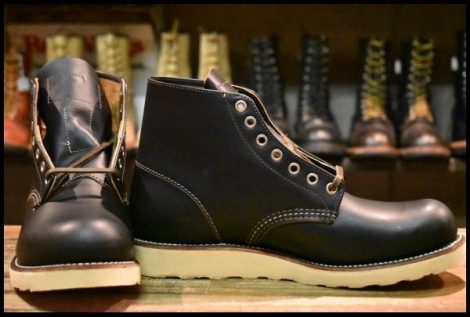 【8D 未使用 14年】レッドウィング 9870 アイリッシュセッター クローンダイク プレーントゥ ブラック 黒 ブーツ redwing HOPESMORE