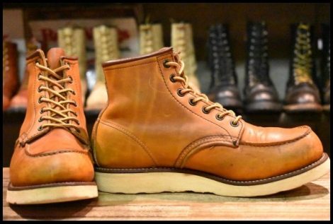 【7.5E 良品 サイド羽タグ 98年】レッドウィング 875 アイリッシュセッター 茶 オロイジナル モック 編み上げ ブーツ redwing HOPESMORE