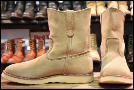 【11E 良品 10年】レッドウィング 8168 スエード ペコス ホーソーン アビレーン ラフアウト プルオン ブーツ redwing pecos HOPESMORE