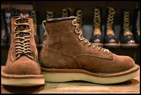 【8E 箱付 良品】WHITE’S ホワイツ ノースウエストLTT 350BNWCROL ブラウンラフアウト 茶 編み上げ レースアップ ブーツ HOPESMORE