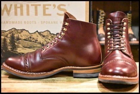 【6.5E 箱付 良品】WHITE’S ホワイツ W2150D STEVENS DRESS CAP ＃8バーガンディクロムエクセル スティーブンス ブーツ HOPESMORE