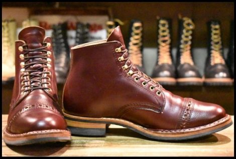 【6.5E 箱付 良品】WHITE’S ホワイツ W2150D STEVENS DRESS CAP ＃8バーガンディクロムエクセル スティーブンス ブーツ HOPESMORE