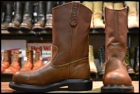 【6D 未使用 14年】レッドウィング 2231 ペコス 茶 スーパーソール スチールトゥ 8159 1155 ブーツ redwing pecos HOPESMORE