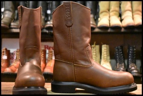 【6D 未使用 14年】レッドウィング 2231 ペコス 茶 スーパーソール スチールトゥ 8159 1155 ブーツ redwing pecos HOPESMORE
